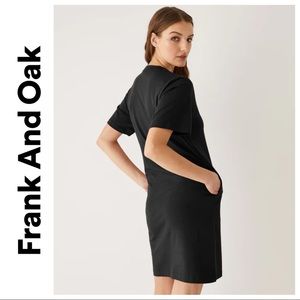 Frank And Oak Tshirt Dress Black Small